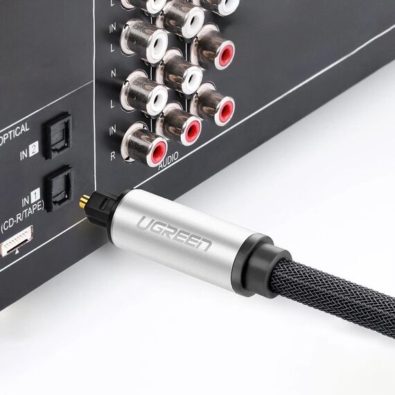 Ugreen AV108 10540 optical Toslink/SPDIF cable 2m - gray - Cables & Adapters - Cables & Accessories - Techbox