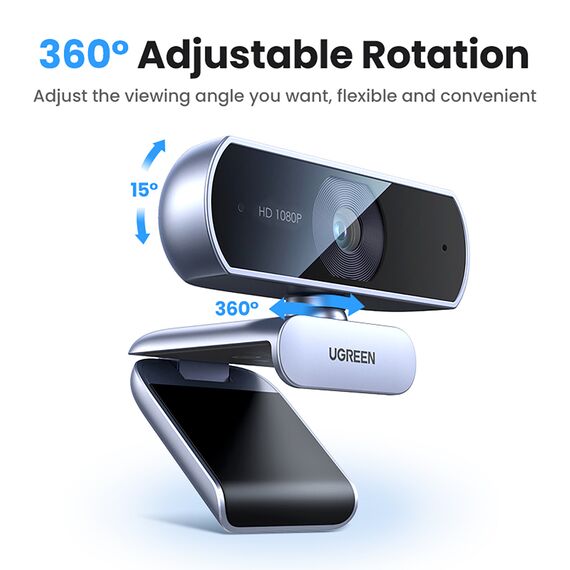 Ugreen CM678 USB HD Webcam - Gray | Techbox