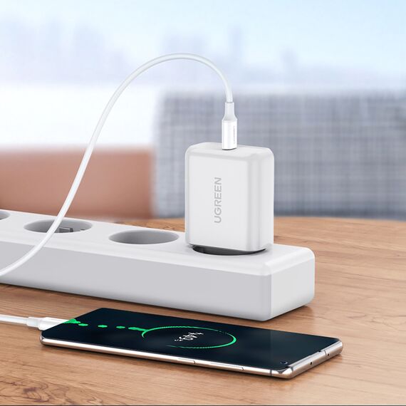 Ugreen US264 60518 USB-C / USB-C PD QC AFC Cable 1m - White - Uncategorized Screen Protection (2) - Screen & Camera Protection - Techbox
