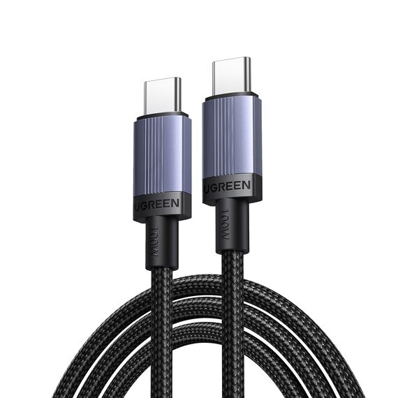 Ugreen USB-C to USB-C PD Cable 100W 5A 1m - Black - Cables & Adapters - Cables & Accessories - Techbox