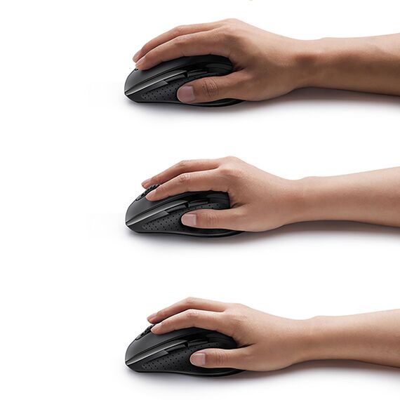 Ugreen Wireless Ergonomic Optical Mouse - Black - Mice - Keyboards & Mice - Techbox