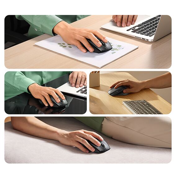 Ugreen Wireless Ergonomic Optical Mouse - Black - Mice - Keyboards & Mice - Techbox