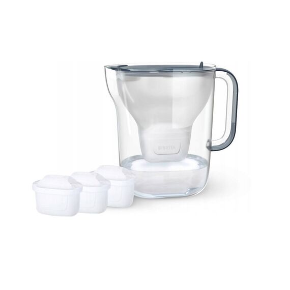 BRITA Style ESSENTIAL XL Water Filter Jug (Dark Blue) + 3 x MX Pro Pure Performance Filters | Techbox