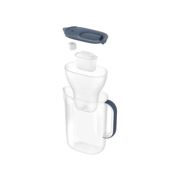 BRITA Style ESSENTIAL XL Water Filter Jug (Dark Blue) + 3 x MX Pro Pure Performance Filters | Techbox
