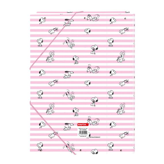 Snoopy A4 cardboard binder with flaps