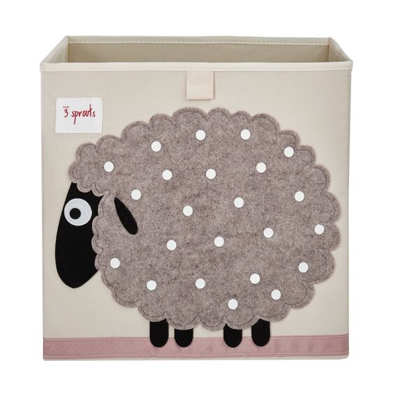 3 Sprouts - Storage Box - Beige Sheep / Baby and Children