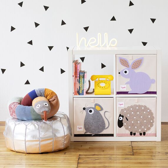 3 Sprouts - Storage Box - Beige Sheep / Baby and Children