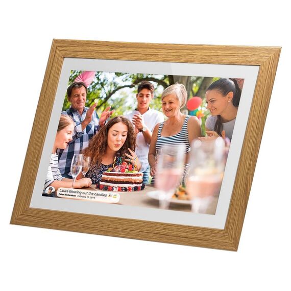 Lippa - Frameo Digital Picture Frame - Wooden Frame - 10 inches / Electronics