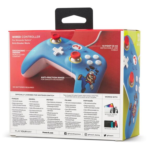PowerA Wired Controller - Brick Breaker Mario /Nintendo Switch / Nintendo Switch - Nintendo Switch Games - Games - Techbox