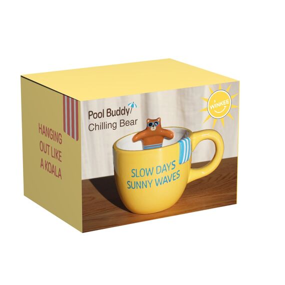 Winkee - Pool Buddies Chilling Bear Mug / Gadgets
