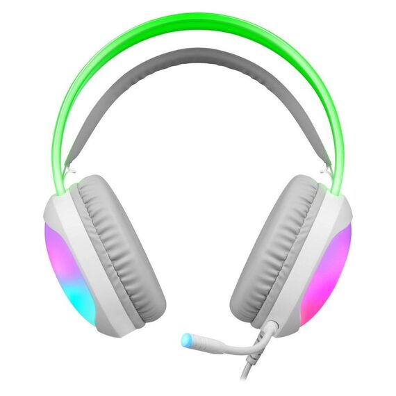 HEADPHONES DEFENDER ECLIPSE RGB WHITE | Techbox
