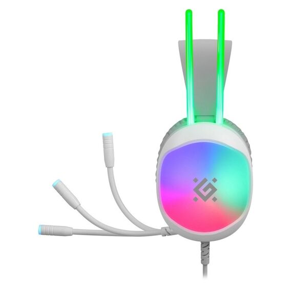 HEADPHONES DEFENDER ECLIPSE RGB WHITE | Techbox