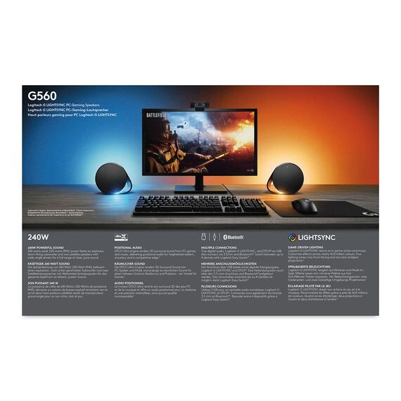 Logitech G G560 LIGHTSYNC PC Gaming Speakers - Speakers - Speakers & Headphones - Techbox