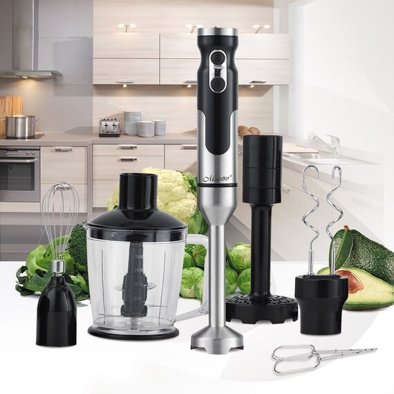 Maestro MR-567 blender Immersion blender 1000 W Black, Stainless steel - Mixers - Food preparation - Techbox