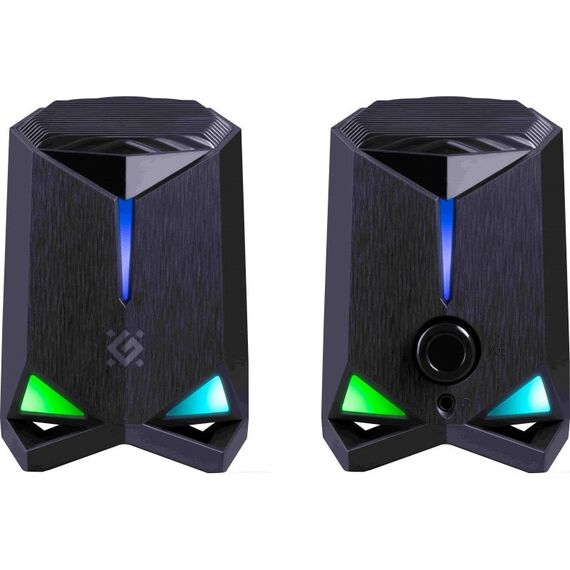 PC SPEAKERS ROCKET 2.0 6W LED USB BLACK | Techbox