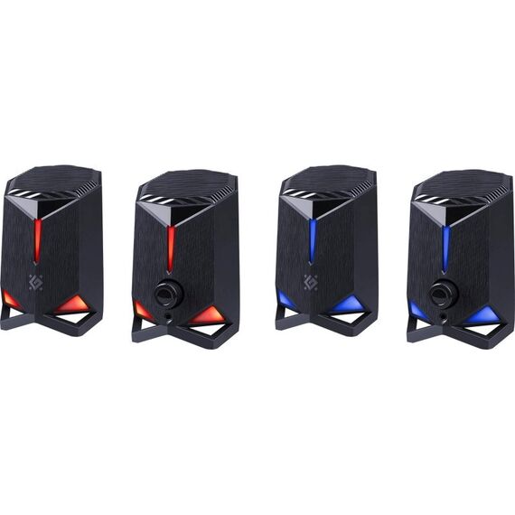 PC SPEAKERS ROCKET 2.0 6W LED USB BLACK | Techbox