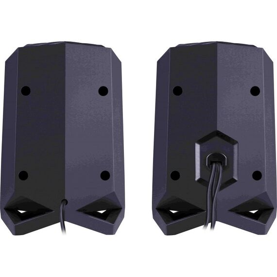 PC SPEAKERS ROCKET 2.0 6W LED USB BLACK | Techbox