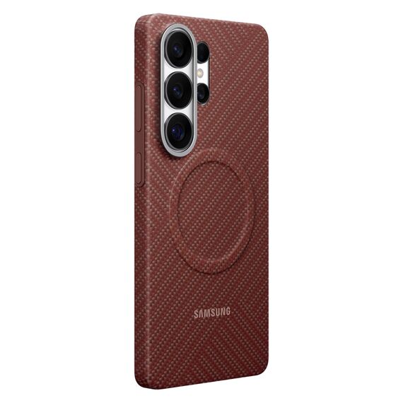 Samsung Carbon Magnet Case for Samsung Galaxy S26 Ultra, MagSafe Compatible - Red - Uncategorized Cases (2) - Cases - Techbox