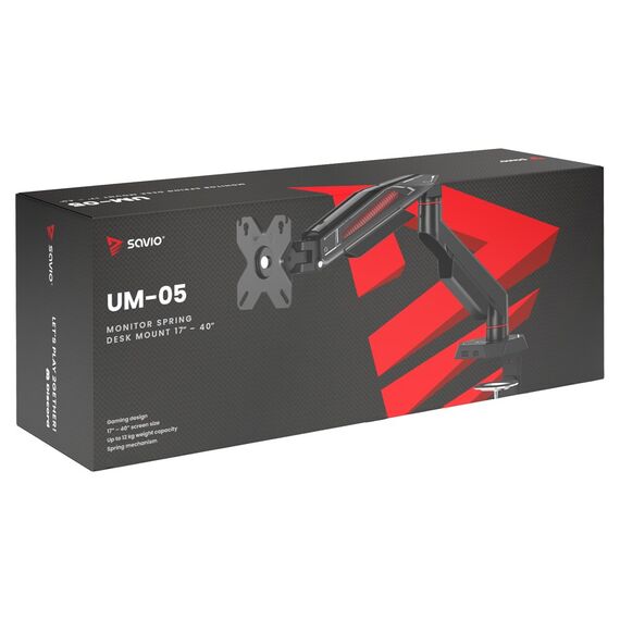 Savio UM-05 holder Passive holder Display Black | Techbox