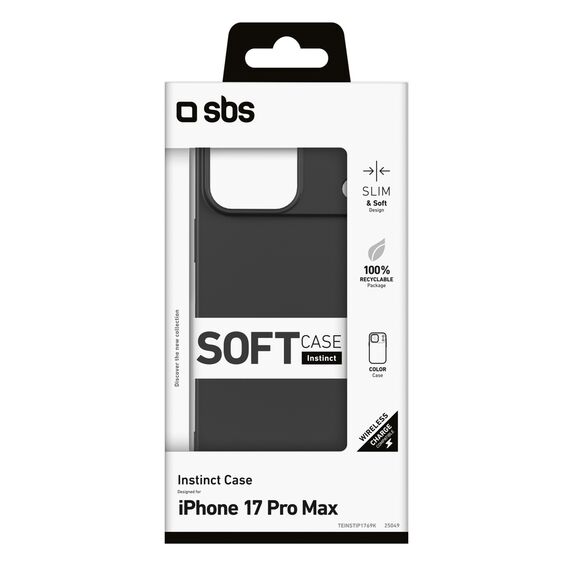 SBS Instinct Case for iPhone 17 Pro Max - Black | Techbox