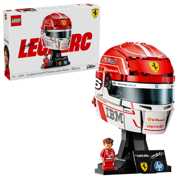 LEGO - Editions Formula 1 - Scuderia Ferrari HP Charles Leclerc Helmet (43014) / Toys