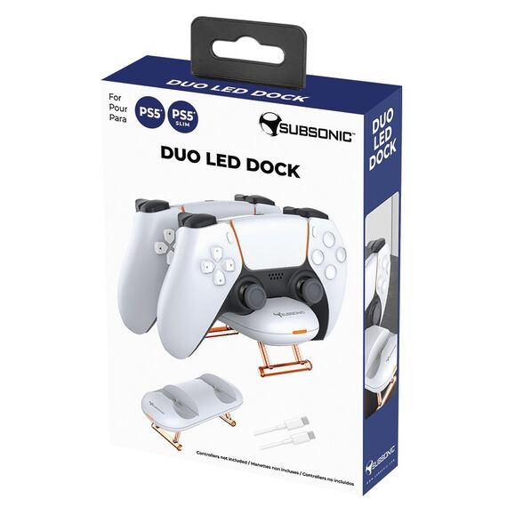 Subsonic Duo Led Dock - PS5/PS5 Slim / PlayStation 5 | Techbox