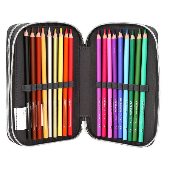 Dino World - Action Word Double Pencil Case Football - Dark Grey / Toys