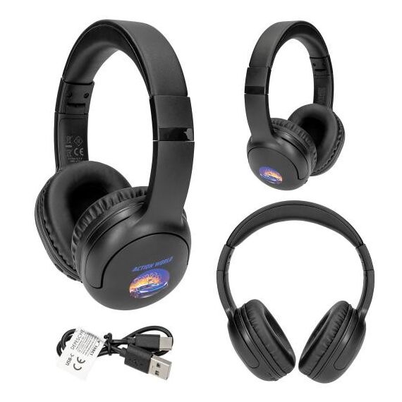 Dino World - Action World Headphone - Black / Toys