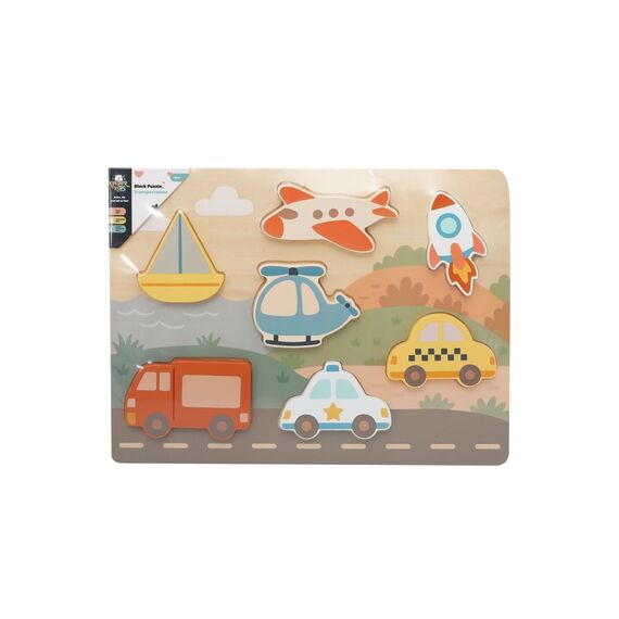 Kinder and Kids - Block Puzzle, Transportation (K50589) / Toys
