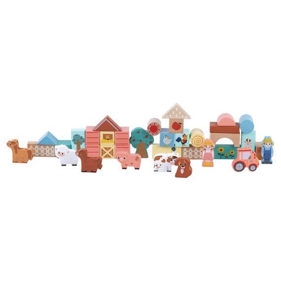 Kinder and Kids - Building Blocks, Farm (36 pcs.) K50560 / Toys