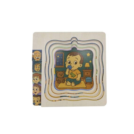 Kinder and Kids - Layer Layer Puzzle, Boys' Life (K50591) / Toys