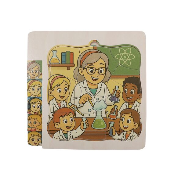 Kinder and Kids - Layer Puzzle, Girl's Life (K50590) / Toys
