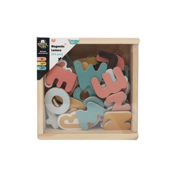 Kinder and Kids - Magnetic Letters (64 pcs.) (K50592) / Toys