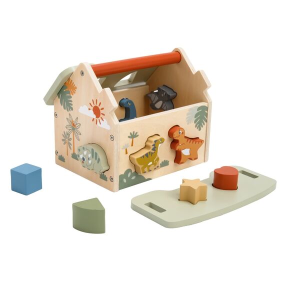 Kinder and Kids - Shape Sorter, Dinosaur House (K50555) / Toys