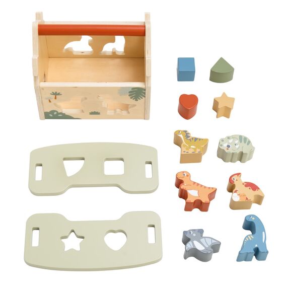 Kinder and Kids - Shape Sorter, Dinosaur House (K50555) / Toys