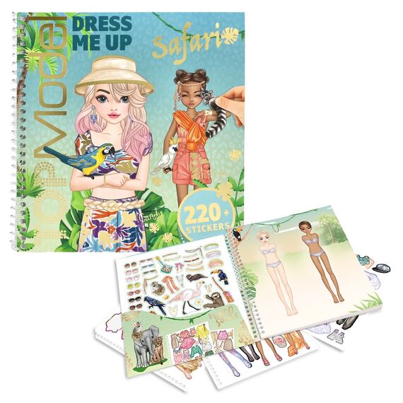 Topmodel - Dress Me Up Stickerbook Safari (0413831) / Toys