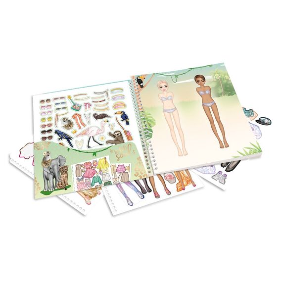Topmodel - Dress Me Up Stickerbook Safari (0413831) / Toys
