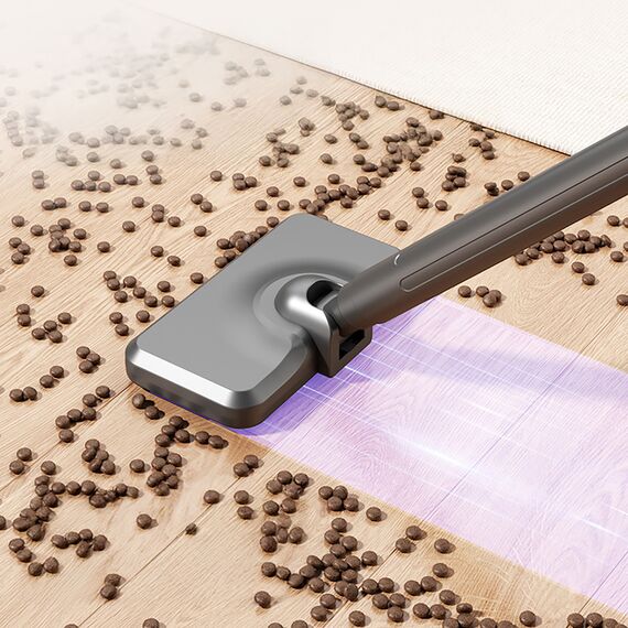 4-in-1 Vertical Handheld Vacuum Cleaner with Dust Mite Removal Brush - Gray | Techbox
