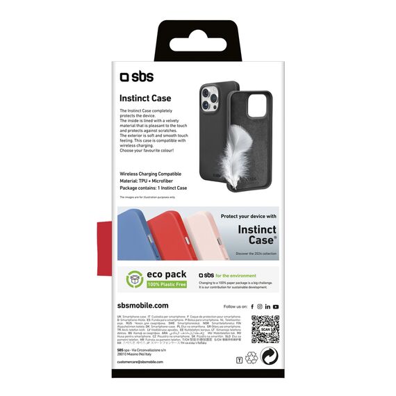 SBS Instinct Case for iPhone 16 Pro - Black | Techbox