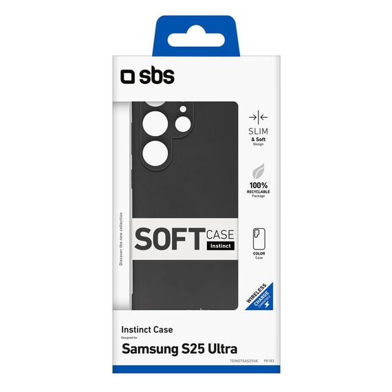 SBS Instinct Case for Samsung Galaxy S25 Ultra - Black | Techbox