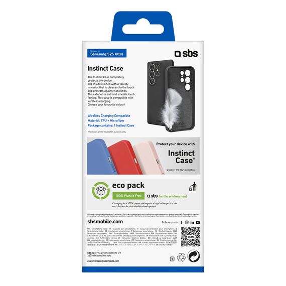 SBS Instinct Case for Samsung Galaxy S25 Ultra - Black | Techbox