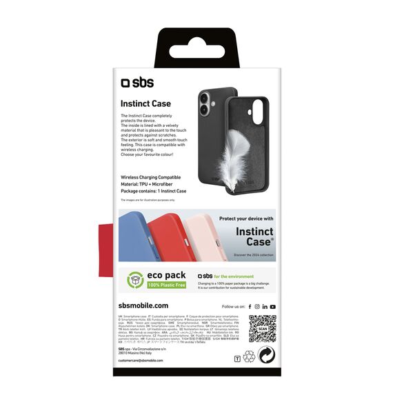 SBS Instinct iPhone 16 Case - Black | Techbox