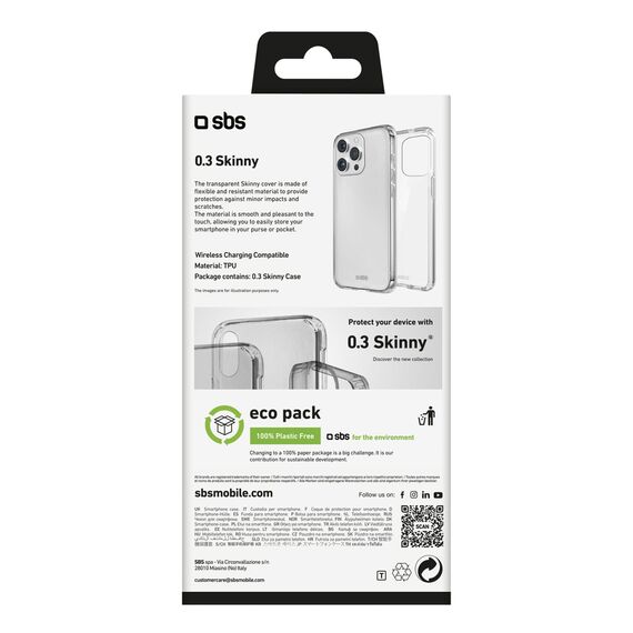 SBS Skinny Cover for iPhone 16 Pro Max - Transparent | Techbox