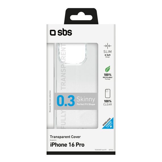 SBS Skinny Cover for iPhone 16 Pro - Transparent | Techbox