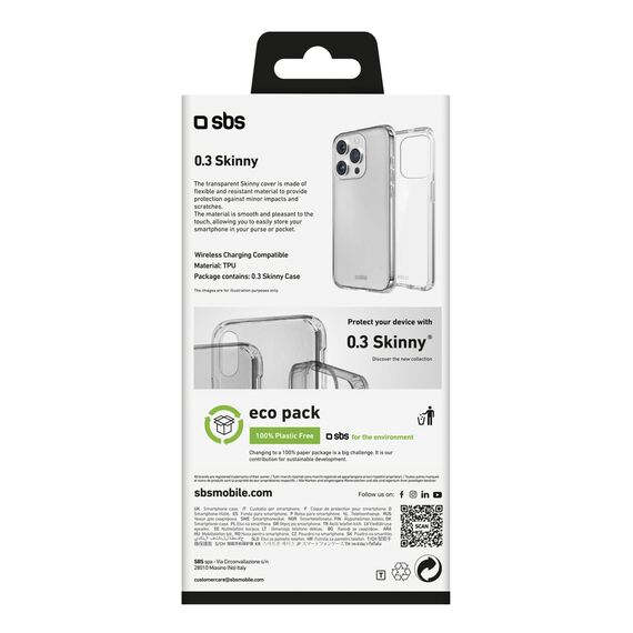 SBS Skinny Cover for iPhone 16 Pro - Transparent | Techbox