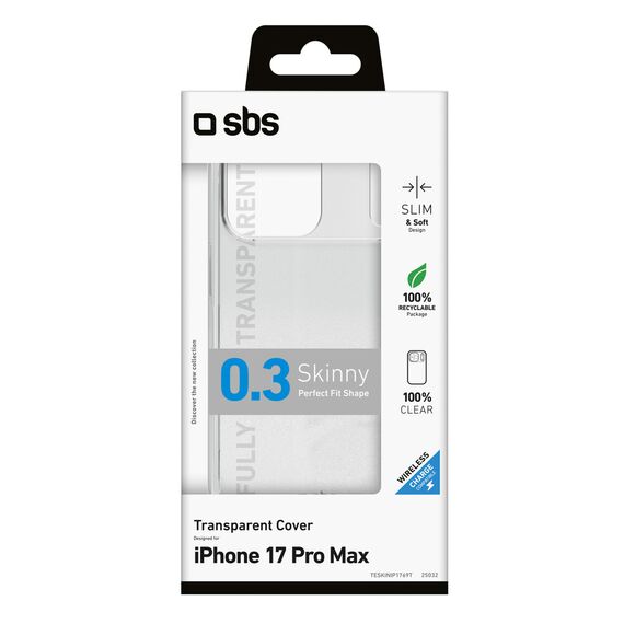 SBS Skinny Cover for iPhone 17 Pro Max - Transparent | Techbox