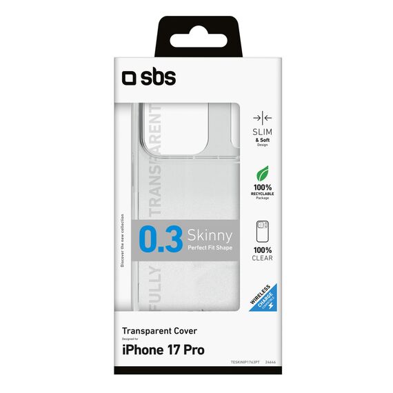 SBS Skinny Cover for iPhone 17 Pro - Transparent | Techbox