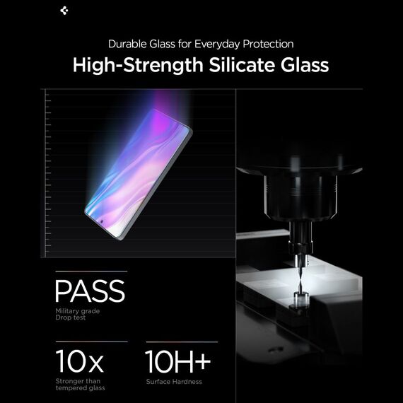 Spigen Glas.tR EZ Fit Pro AC Anti Reflection Tempered Glass 2-Pack for Samsung Galaxy S26