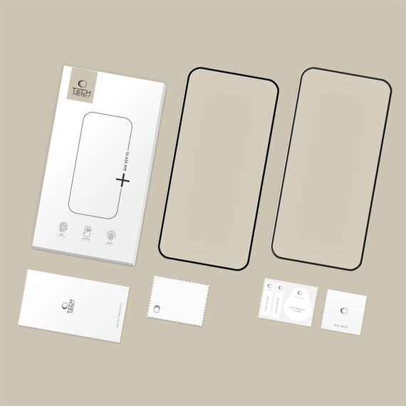Tech-Protect Glass Fit+ 2-Pack Tempered Glass for Motorola Moto G57 / G57 Power / G67 Power - Black