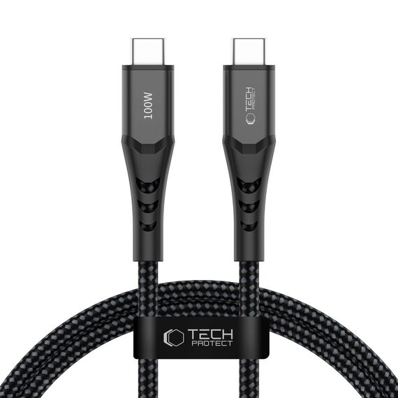 Tech-Protect Ultraboost UB11T USB-C / USB-C PD 100W / QC3.0 Cable 100 cm - Black